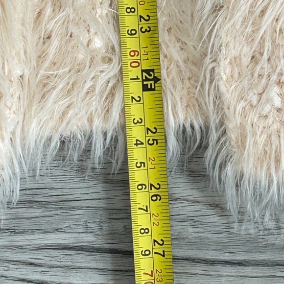 M&S Limited Edition Soft Shaggy Knit Open Cardigan Sz UK 10 (US 12) - Picture 7 of 9